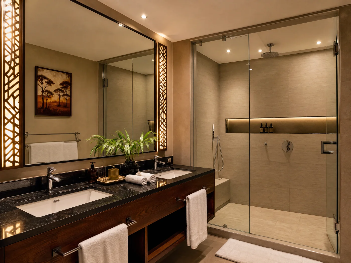 Modern hotel bathroom